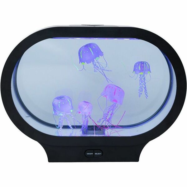 fdmt Jellyzen - Oval Jellyfish Lamp - USB Powered - Oval - Desk Mountable - for Desk, Classroom, Home