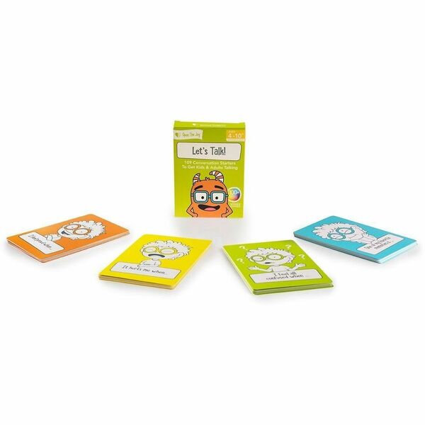 Open The Joy Let's Talk! Conversation Cards - English Version - Theme/Subject: Fun - Skill Learning: Conversation, Communication, Social Skills, Sharing, Emotional Intelligence - 5+ - 1 Each
