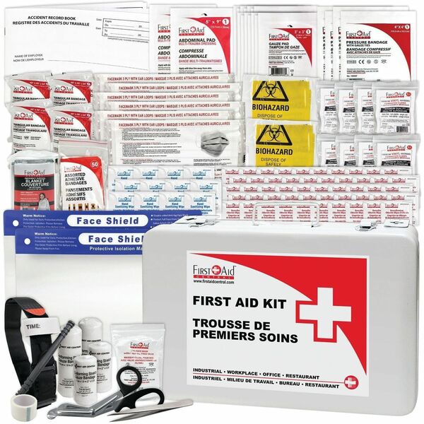 First Aid Central British Columbia Basic First Aid Kit - Metal Case - Metal Case