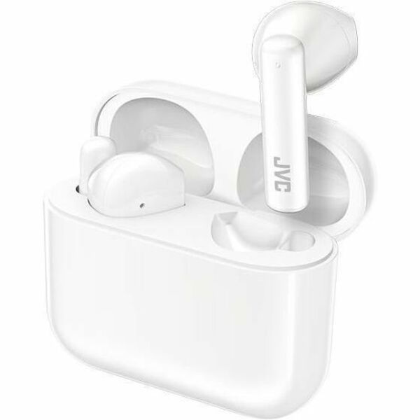 JVC HA-A4T-W True Wireless Earbuds - Coconut White - Stereo - True Wireless - Bluetooth - 32.8 ft (10 m) - 32 Ohm - 20 Hz to 20 kHz - Earbud, Open-ear - Binaural - In-ear - Coconut White