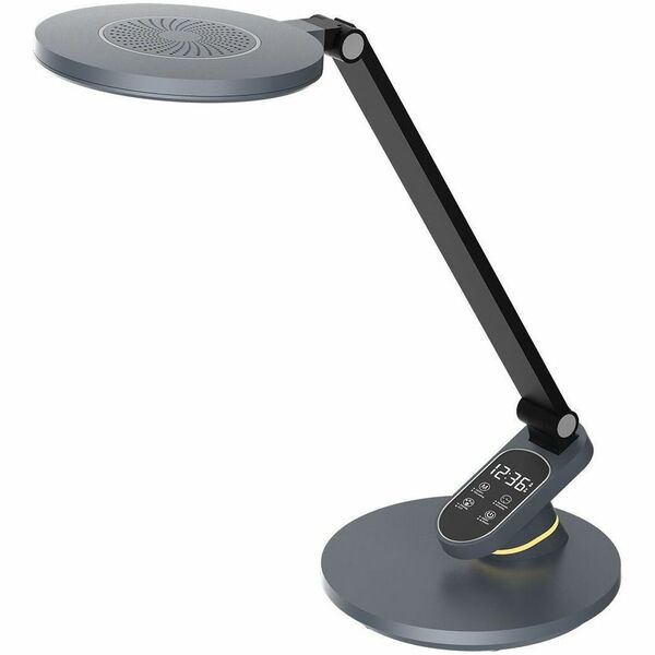 Dainolite Tandy Desk Lamp - 10 W LED Bulb - Color Temperature Setting, Dimmable, Glare-free Light, LED Nightlight - Desk Mountable - Metallic Gray - for Desk