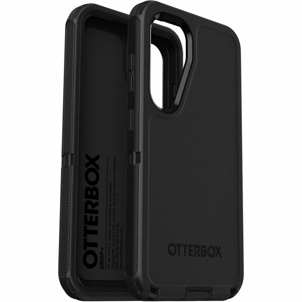 OtterBox DEFENDER WITH HOLSTER GALAXY S25 BLACK PRO - Black-Poly Bag Packaging-6.24 x 3.26 x 0.52 in | 15.85 x 8.27 x 1.33 cm