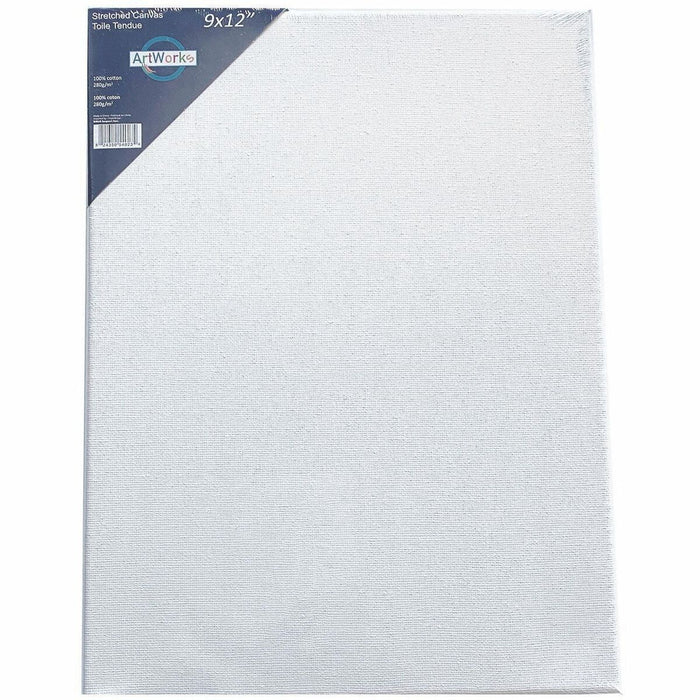 DBLG Import 9×12" Stretched Canvas Board - Coloring - 9" (228.60 mm) Width x 12" (304.80 mm) Length - 280 g/m² Grammage - Cotton