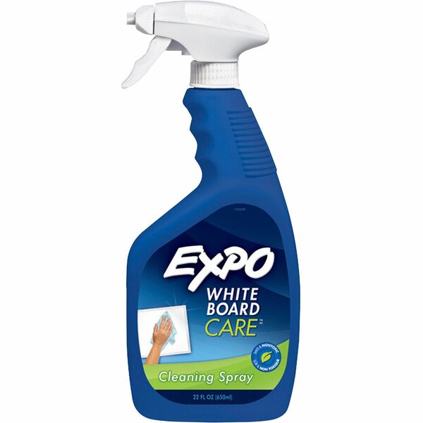 Expo Dry Erase Whiteboard Cleaning Spray - 650.62 mL - Used as Ghost Remover, Grease Remover - Non-toxic - Blue - 1 Each