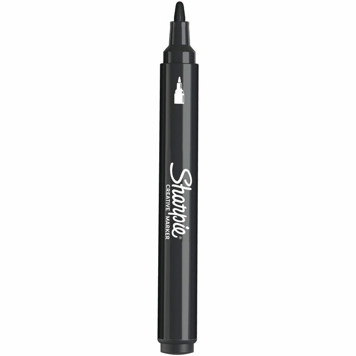 Sharpie Creative Markers - Black Ink - Water Based, Acrylic Based - 1 Each