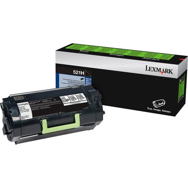 Lexmark Unison 521H Original High Yield Laser Toner Cartridge - Return Program - Black - 1 Each - 25000 Pages