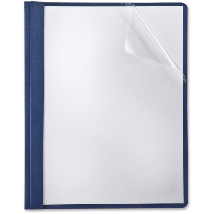 Oxford Report Cover - 3 x Tang Fastener - Navy - 5 / Pack