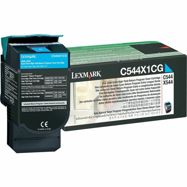 Lexmark Original Laser Toner Cartridge - Cyan - 1 Each - 4000 Pages
