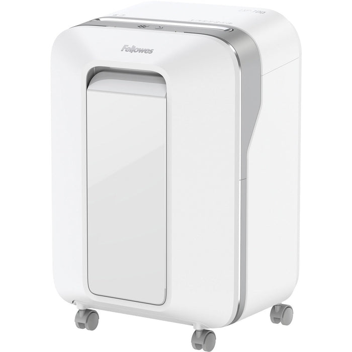 Fellowes Powershred LX200 Microcut Shredder - Continuous Shredder - Micro Cut - for shredding Paper, Paper Clip, Credit Card, Staples, Junk Mail - P-4 - 10 Minute Run Time - 15 Minute Cool Down Time - 22.71 L Wastebin Capacity - White