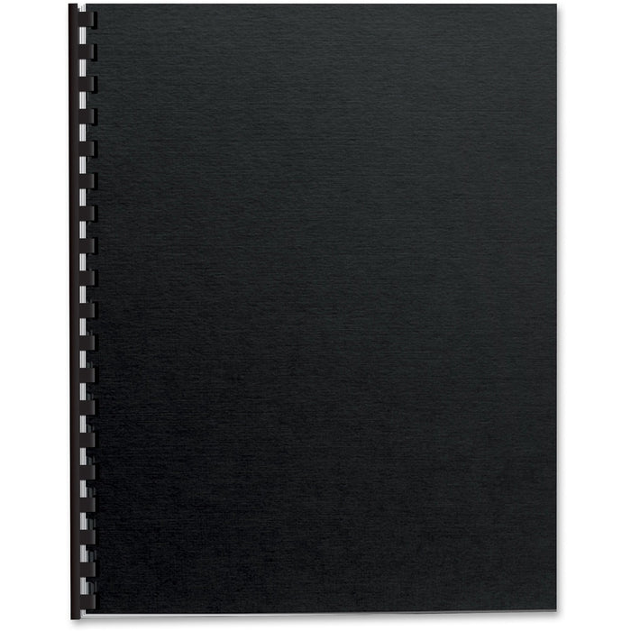 Fellowes Futura Presentation Covers - 11" (279.4 mm) Height x 8.5" (215.9 mm) Width - For Letter 8 1/2" (215.90 mm) x 11" (279.40 mm) Sheet - Rectangular - Black - Polypropylene - 25 / Pack