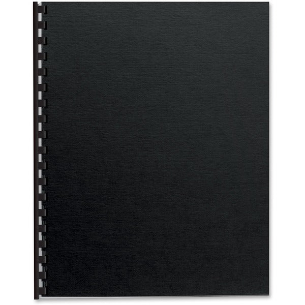Fellowes Futura Presentation Covers - 11" (279.4 mm) Height x 8.5" (215.9 mm) Width - For Letter 8 1/2" (215.90 mm) x 11" (279.40 mm) Sheet - Rectangular - Black - Polypropylene - 25 / Pack