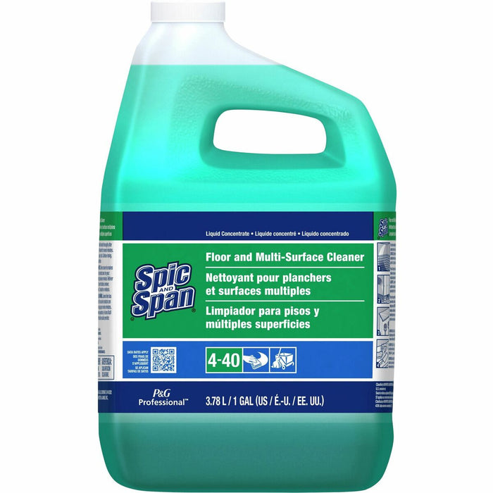 Spic and Span Floor and Multi-Surface Cleaner - Concentrate - Liquid - 3.79 L - Green - 1 Each