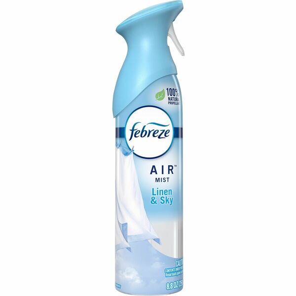 Febreze Odor-Fighting Air Freshener - Spray - 260.25 mL - Linen & Sky - Odor Neutralizer, VOC-free - 1 Each