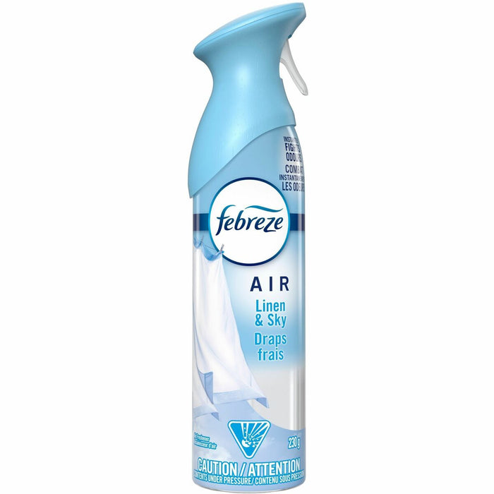 Febreze Odor-Fighting Air Freshener - Spray - 260.25 mL - Linen & Sky - Odor Neutralizer, VOC-free - 1 Each