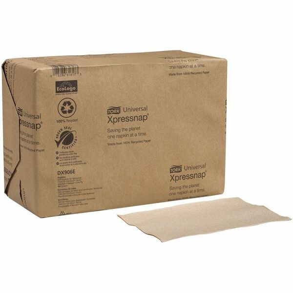 TORK Xpressnap Natural Dispenser Napkin N4 - 1 Ply - Interfolded - 8.50" (215.90 mm) Width x 13" (330.20 mm) Length - Natural - Paper - 500 Pack - 1 / Pack
