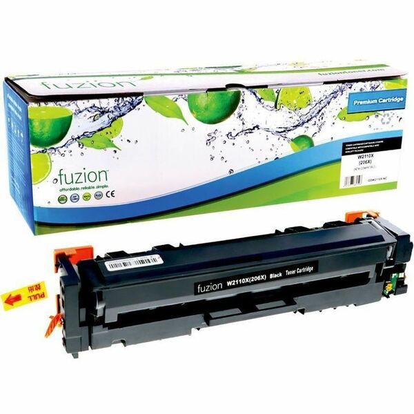 fuzion Premium High Yield Laser Toner Cartridge - Alternative for HP 206X (W2110X) - Black - 1 Each - 3150 Pages