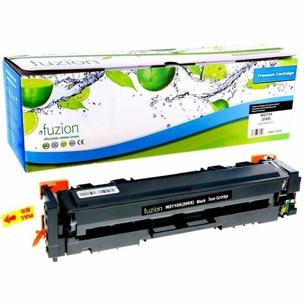 fuzion Compatible Toner High Yield for HP W2110X (206X) - Black - Yield: 3150