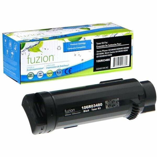 fuzion Compatible Toner for Xerox 106R03480 - Black - Yield: 5500