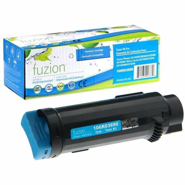 fuzion Compatible Toner for Xerox 106R03690 - Cyan - Yield: 4300
