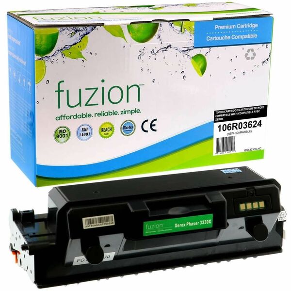 fuzion Compatible Toner High Yield for Xerox 106R03624 - Black - Yield: 15000