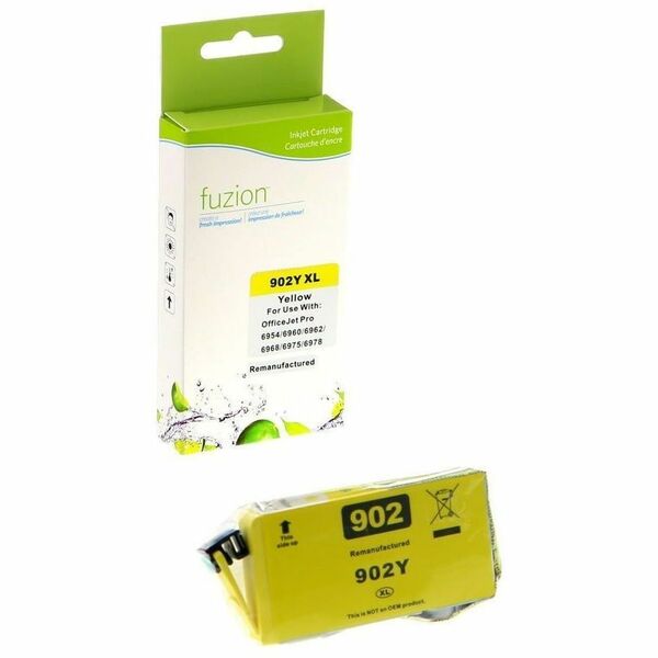 fuzion Remanufactured HY Inkjet for HP #902XL - Yellow - Yield: 825