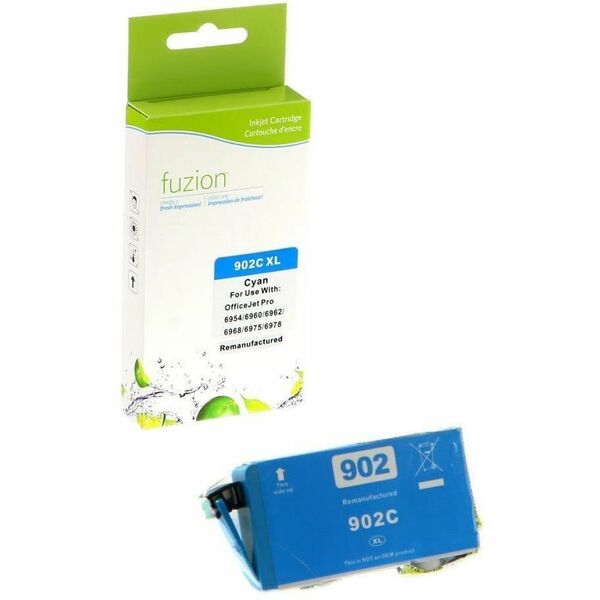 fuzion Remanufactured HY Inkjet for HP #902XL - Cyan - Yield: 825