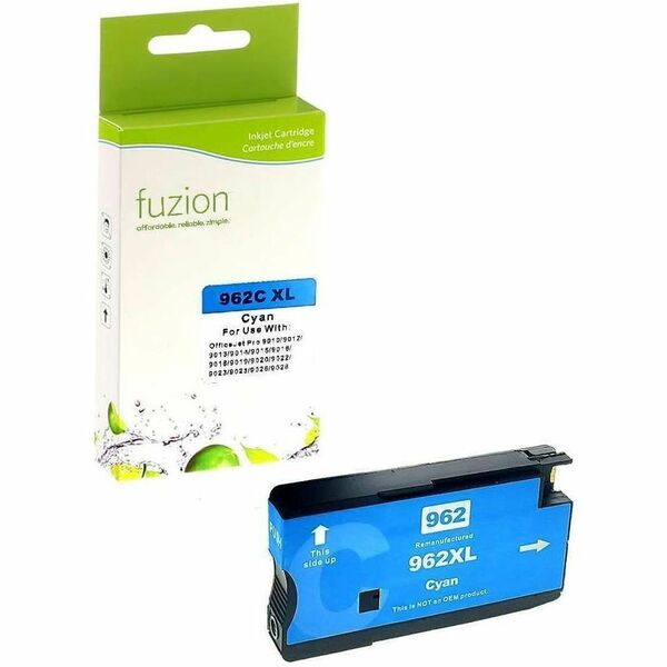 fuzion Remanufactured HY Inkjet for HP #962XL - Cyan - Yield: 1600