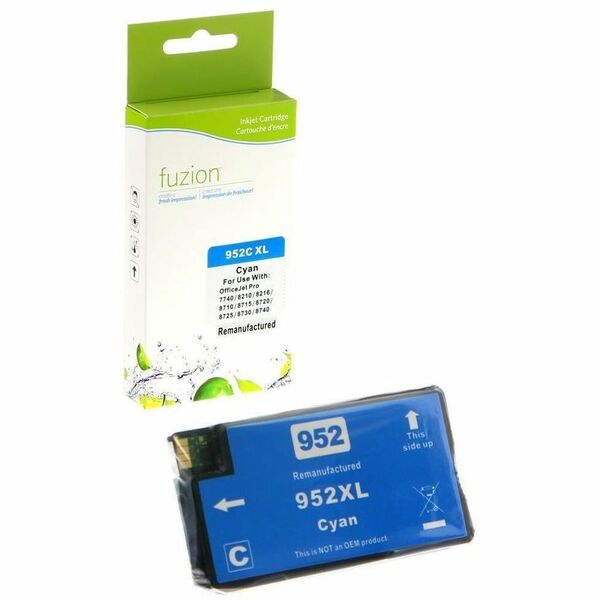 fuzion Remanufactured HY Inkjet for HP #952XL - Cyan - Yield: 1600