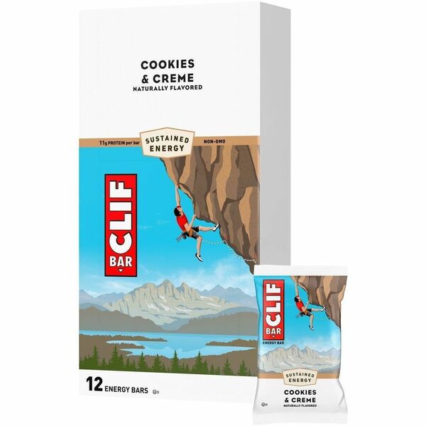 Clif Bar Cookies & Creme Flavor - Cookies & Creme - 1.80 lb (816 g) - 12 Box
