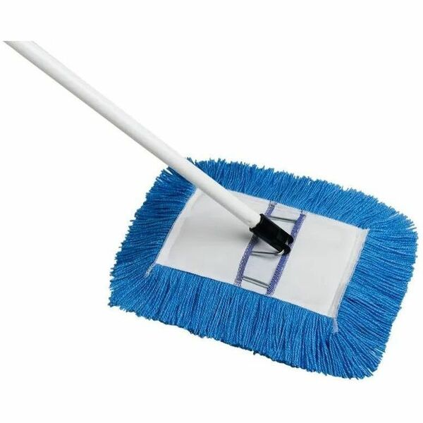 M2 Professional Wedge Dust Mop with Frame and 48" Handle - 48" (1219.20 mm) Handle Length - Durable, Absorbent, Cut Ends, Sturdy, Reinforced - 6 Pack