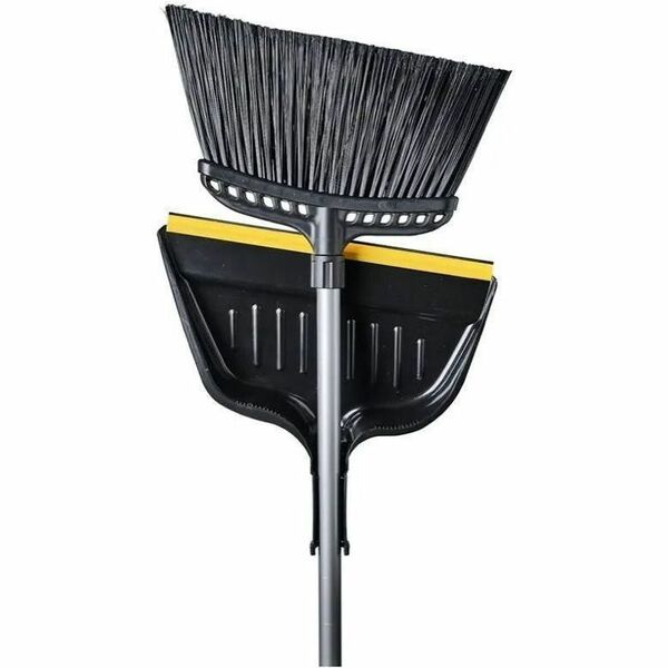 M2 Professional 16" Hercules Industrial Angle Broom with X-Large Dust Pan - Metal Handle - 1 / Each