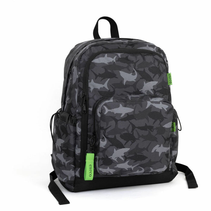 EXECO Carrying Case (Backpack) Sport - Sharks - Shoulder Strap, Handle, Waist Strap, Chest Strap - 15.75" (400 mm) Height x 11.02" (280 mm) Width x 6.30" (160 mm) Depth - 1 Each