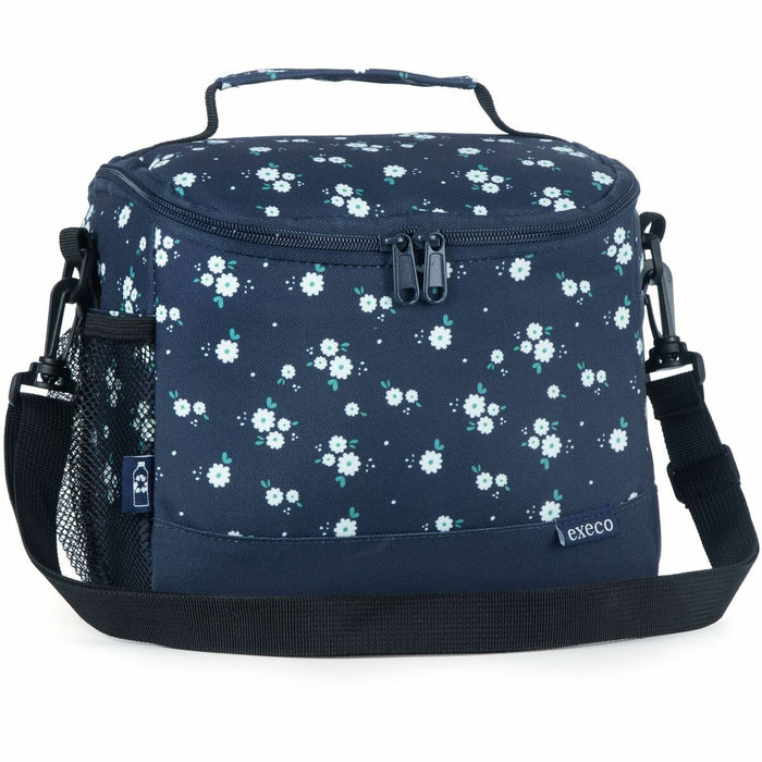 EXECO Lunch Box - White Flowers - 1 Pocket(s)