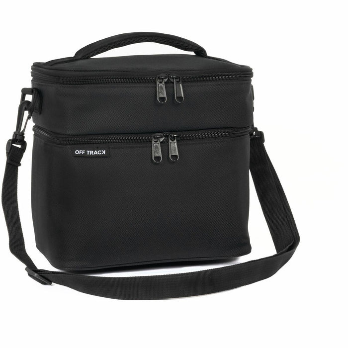 Off Track Lunch Box - 2 Compartment(s) - Large - Black
