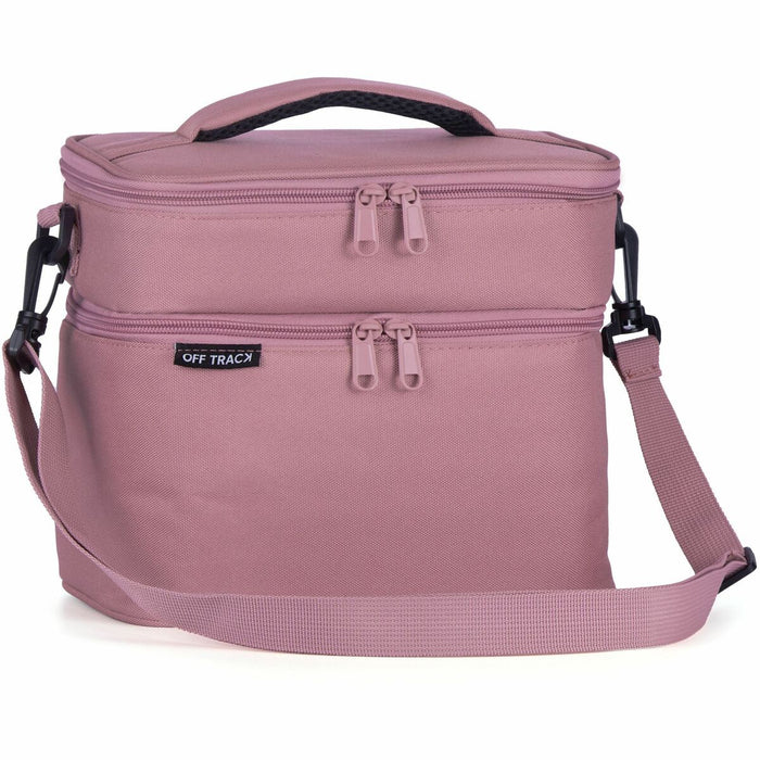 Off Track Lunch Box - 2 Compartment(s) - Large - Pink