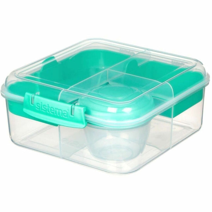 Sistema 1.25L Bento Cube TO GO With Yogurt Pot - 1.25 L Capacity - Assorted