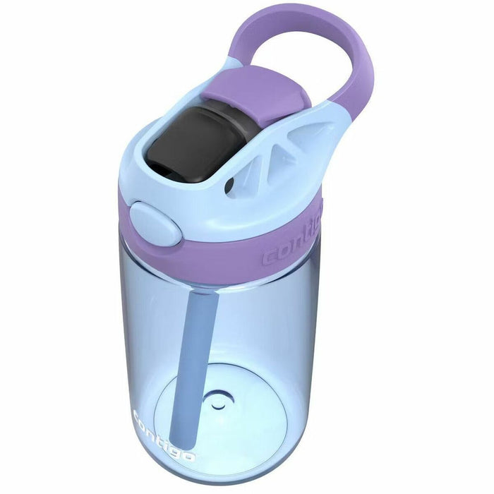 Contigo Aubrey Leak-Proof Spill-Proof Water Bottle, 14 oz - 414.03 mL - Periwinkle, Amethyst - Plastic, Silicone