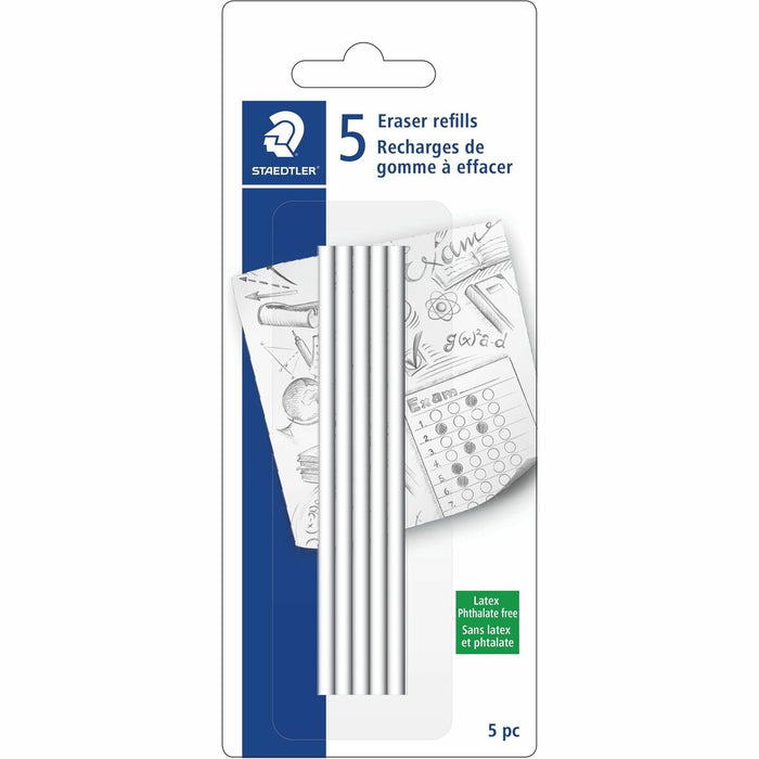Staedtler Eraser Refill - White - 5 / Pack - PVC-free