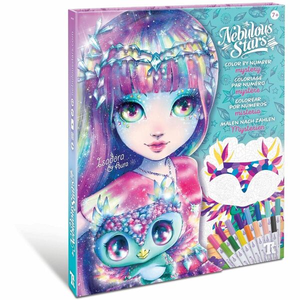 Nebulous Stars Color by Number Book Set - Mystery Printed Book - 36 Pages - Book