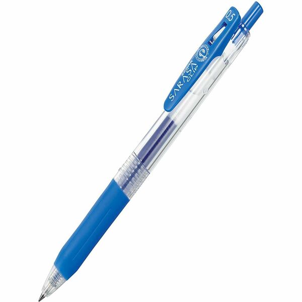 Sarasa Clip Gel Pen - 0.5 mm (0.02"), Fine Pen Point - Retractable - Pale Blue Ink - Gel-based - 1 Each