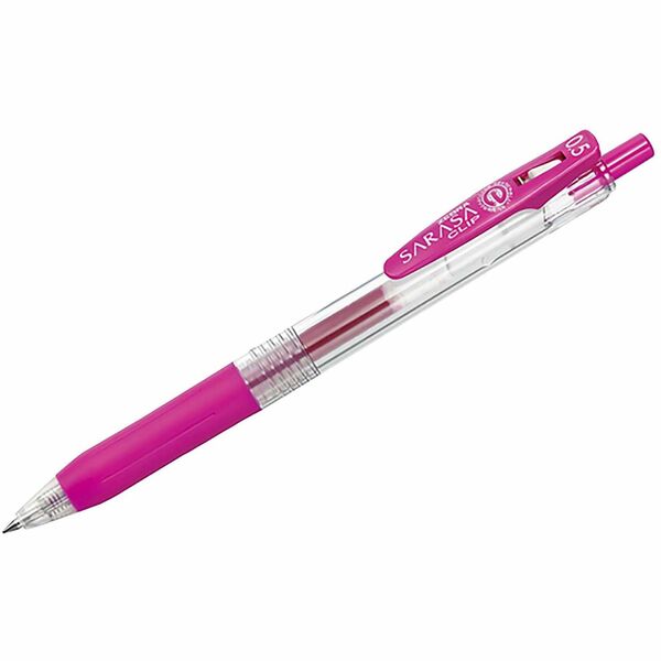 Sarasa Clip Gel Pen - 0.5 mm (0.02"), Fine Pen Point - Retractable - Magenta Ink - Gel-based - 1 Each