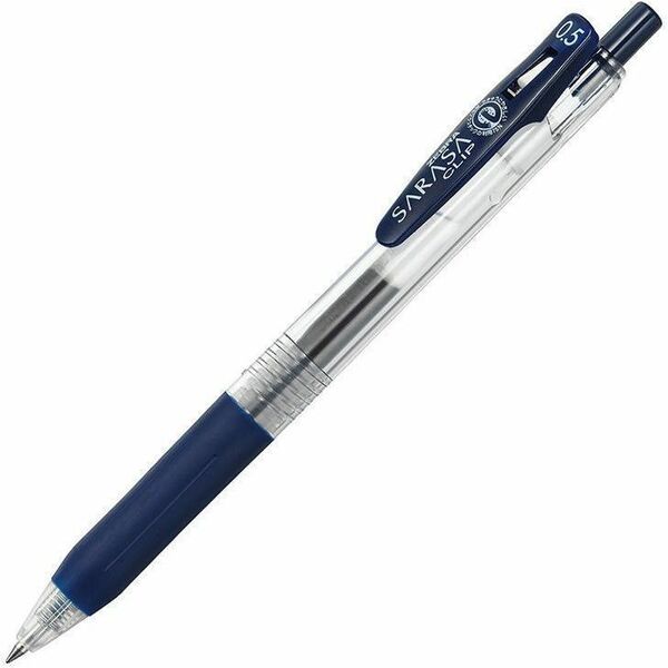 Sarasa Clip Gel Pen - 0.5 mm (0.02"), Fine Pen Point - Retractable - Blue Black Ink - Gel-based - 1 Each