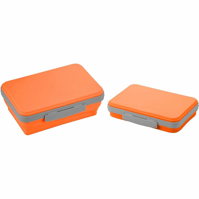 Lockermate Storage Case - Latch Closure - Rubber - Orange, Blue - For Pencil, Pen, Scissors, Stamp, Notes, Sticker - 1 Each