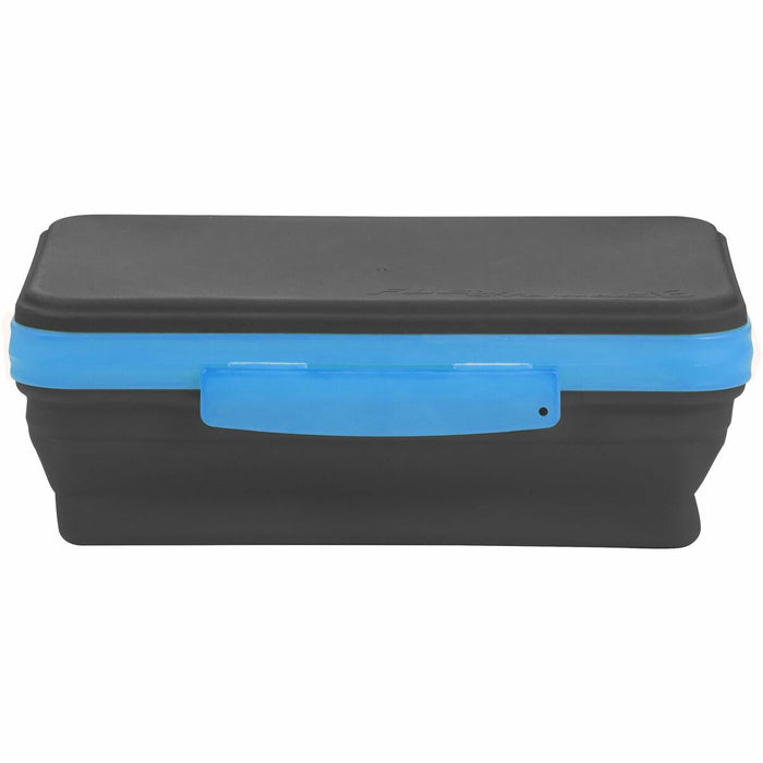 Flexi Storage Storage Case - External Dimensions: 3" (76.20 mm) Height - Latch Closure - Rubber - Gray, Blue - For Pencil, Pen, Scissors, Stamp, Notes, Sticker