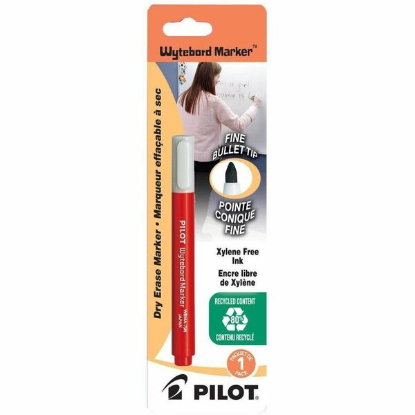 BeGreen Dry Erase Marker - Erasable - Red Ink - Dry - Glass - 1 Each