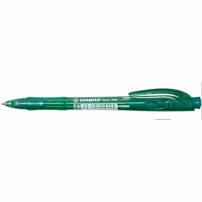 Quo Vadis Green Ballpoint Pen - Retractable - Green Ink - 1 Each