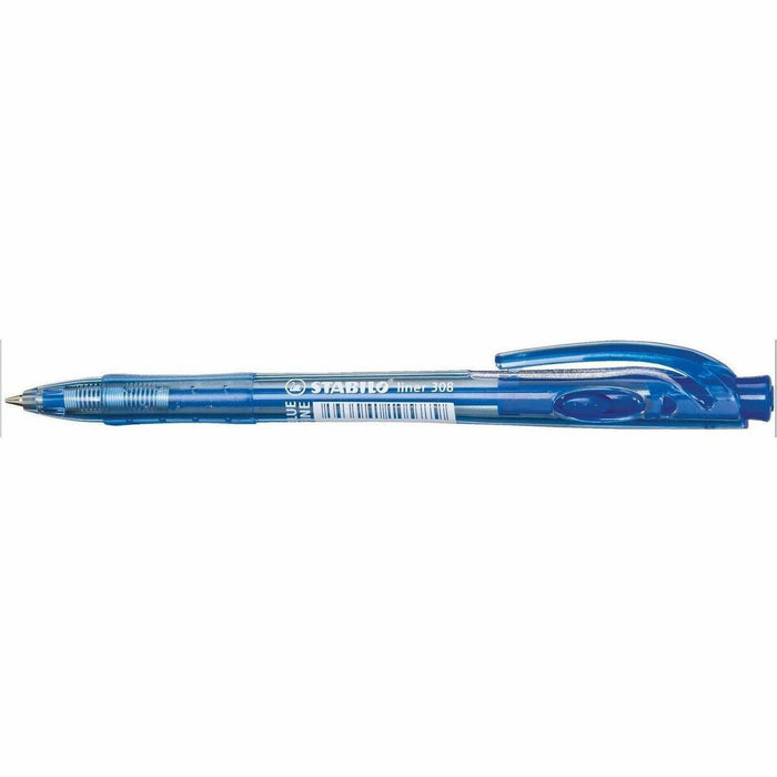 Quo Vadis Blue Mechanical Ballpoint Pen - Retractable - Blue Ink - 1 Each