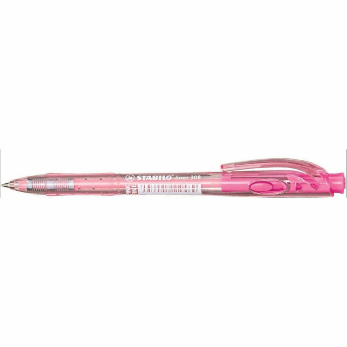 Quo Vadis Pink Mechanical Ballpoint Pen - Retractable - Pink Ink - 1 Each