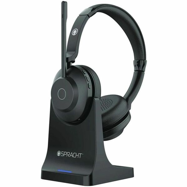 Spracht Blues Combo BC1022 Headset - Microsoft Teams Certification - Stereo - USB - Wired/Wireless - Bluetooth - 33 ft (10.06 m) - Over-the-head, Over-the-ear - Binaural - Noise Cancelling Microphone - Black
