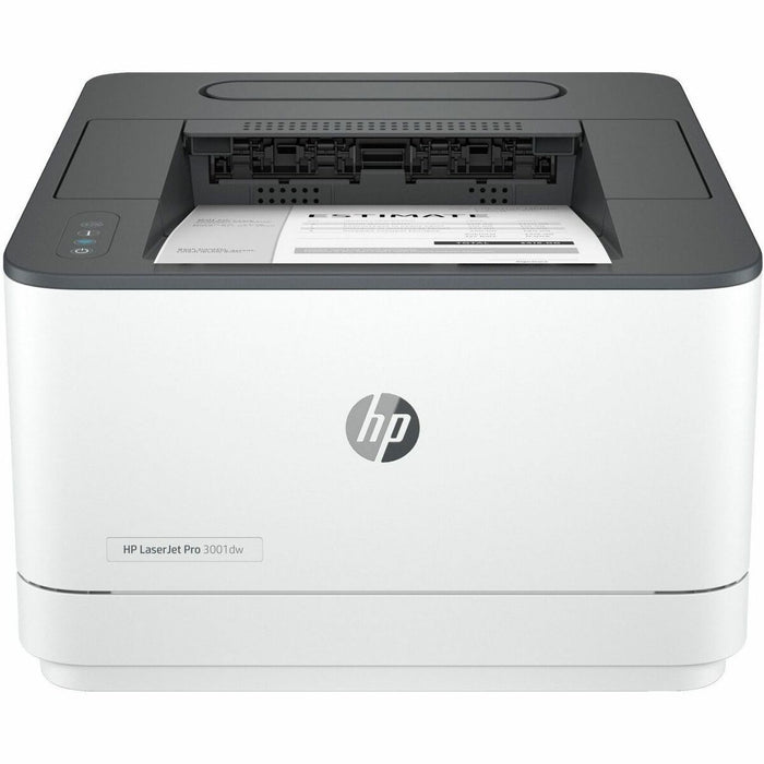 HP LaserJet Pro 3000 3001DW Desktop Wired/Wireless Laser Printer - Monochrome - 35 ppm Mono - 1200 x 1200 dpi Print - Automatic Duplex Print - 250 Sheets Input - Ethernet - Wireless LAN - HP Smart App, Apple AirPrint, Mopria, Wi-Fi Direct - 50000 Pages Du